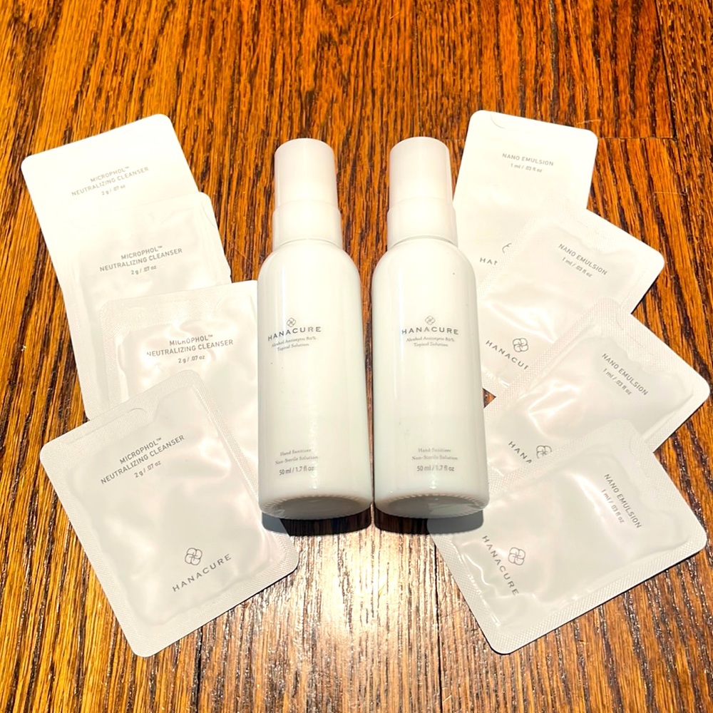 Hanacure: Hand Sanitizers, Nano Emulsion, Neutralizing Cleanser